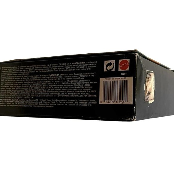 Scarlett OHara one w/the Wind Barbie Doll NIB never taken out - Picture 11 of 11